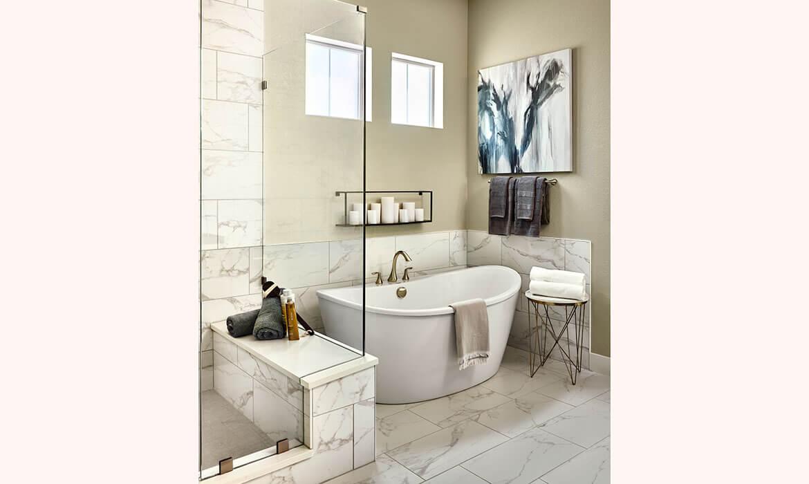 Primary Bath - Stillwater Model | Reflection at Solstice | New Homes In Littleton, CO
