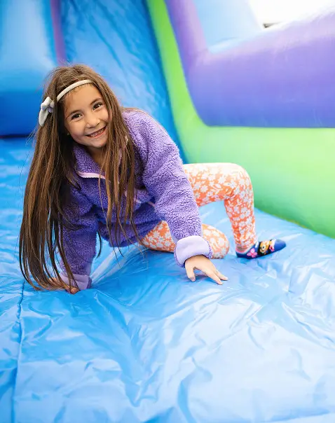 Girl playing at festival